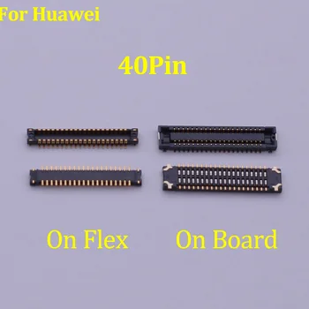 5Pcs 40pin LCD дисплей екран FPC конектор на борда за Huawei Maimang 7 5 4 / D199 G7plus / G8 GX8 / G9plus E199 / G9 GR5 Mini / Head 5