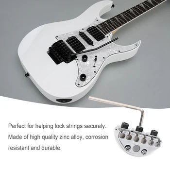 Guitar Metal Lock Nut Crafting Износоустойчива възглавница за струни Професионални добри аксесоари за подмяна на звукови инструменти