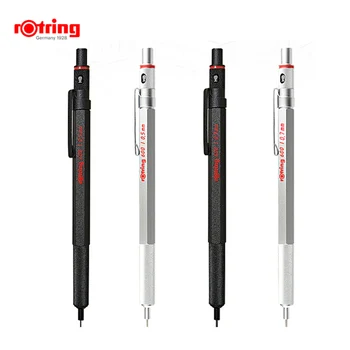 Rotring 600 Механични моливи 0.5mm 0.7mm Професионални скициращи писалки Метално тяло шестоъгълник държач луксозен аниме молив