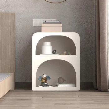 Естетическо съхранение Малки нощни шкафчета спалня скрин тесен дървен нощно шкафче подаване бял Szafka Nocna мебели за дома XY50BT
