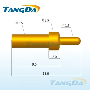  Tangda pogo щифт конектор DHL / EMS D3.5 * 13.0mm 1.5A Проводящ сигнален щифт Високотокова пружинна сонда