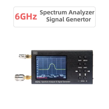 SA6 6G спектрален анализатор 3.2 инчов сензорен цветен екран 2500MA WiFi CDMA 35-6200Mhz безжичен генератор на сигнали тестер