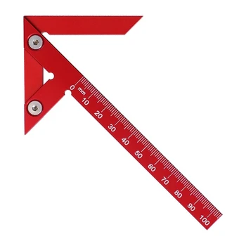 Дърводелец владетел измерване Scribe инструмент 45/90 градуса прав ъгъл линия габарит точност дърводелец владетел