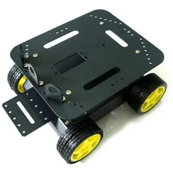 1PCS робот с 4 задвижващи колела / интелигентна платформа за разработка на автомобили, съвместима с навиване