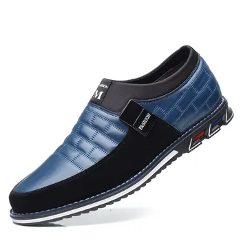 Мода Мъжки маратонки Ежедневни обувки Мъжки обувки сини Леки обувки Vulcanize Пешеходни маратонки Zapatillas Hombre