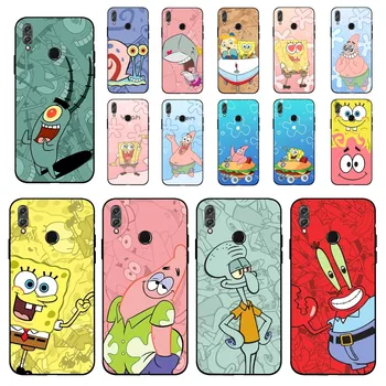 Cartoon S-SpongeBobs калъф за телефон за Huawei Honor 10 lite 9 20 7A 9X 30 50 60 70 pro плюс мек силиконов капак