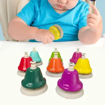 Детски камбани за бюро Диатонични цветни ръчни звънци Подарък за рожден ден за деца