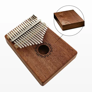 Kalimba Thumb Piano 17 Key Finger Piano Висококачествен дървен махагонов музикален инструмент с учебни книжни инструменти Beginn