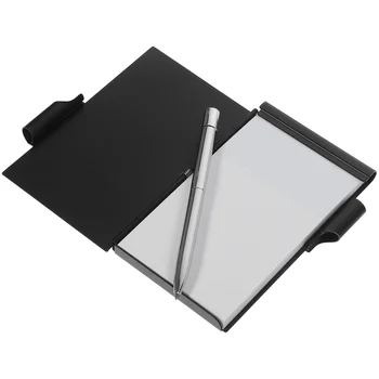 Pocket Notepad Office School Notepad Pocket Note Planner Метален калъф за бележник с писалка