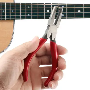 бас китара струна резачка китара мост щифт издърпвач прагче плосък нос клещи резачка инструмент резачки за акустични китари
