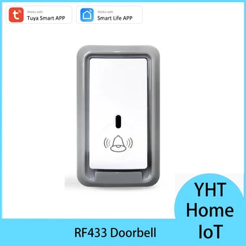 Tuya Smart Home Doorbell Security Интелигентен комплект звънци за врати с WIFI RF Siren Gateway Hub Алармени системи APP дистанционно управление