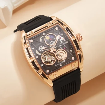 New Top Brand Fashion Автоматичен ръчен часовник за мъж Механични часовници Casual Men часовник водоустойчив луксозен MAN WATCH montre homme