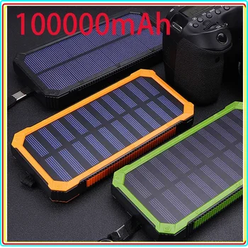 Ultra Thin F5 Solar Mobile Power Supply, Outdoor Three Proof Universal 100000 Milliampere Land Rover Power Bank MAH