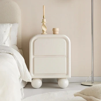 бял скандинавски нощни шкафчета спалня подаване модерен ъгъл нощно шкафче дървени малки с чекмеджета Szafka Nocna мебели за дома