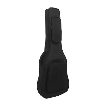 Раница за народна китара 40/41 инча водоустойчива дебела подложка раница преносима акустична китара чанта за носене за пътуване