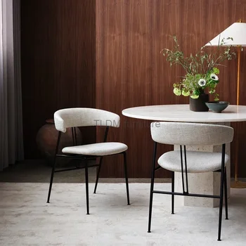 Barstools Counter Трапезни столове Облегалка Nordic Luxury Accent Трапезни столове Офис дизайнер Taburete Alto мебели Корея WW50DC