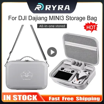  чанта за съхранение за DJI Dajiang Mini3 преносим мини калъф за носене Drone раница аксесоари PU кожа пръски доказателство рамо чанта
