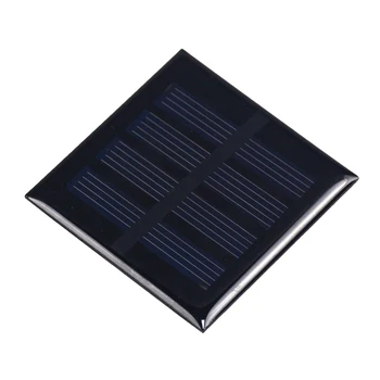 1PCS Слънчев панел 2V 100mA Мини слънчева система DIY за зарядни устройства за батерии за мобилни телефони Преносима слънчева клетка 50x50mm