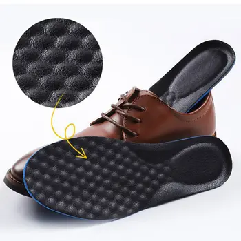Кожени стелки за обувки Мъжки обувки Подложка Мека дишаща абсорбираща пот Спортна стелка Унисекс подметка за крака Масаж Кожени вложки за обувки