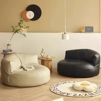 Кожени мързеливи дивани за всекидневна Nordic Floor Tiny House Love Seat Дивани Mid Century Recliner Lounge Suite Мебели