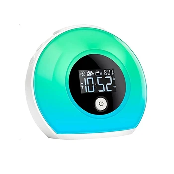 Night Light будилник Bluetooth високоговорител 5 цвята събуждане светлина будилник нощно шкафче цветни LED цифрови часовници плейър