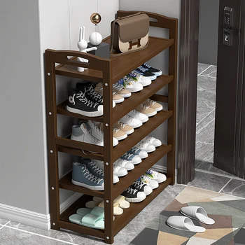 Shelf Shoe Rack Storage Спалня Многослойна ъглова система Шкаф за обувки Стенно сгъване Etagere Chaussure мебели спестяване на пространство