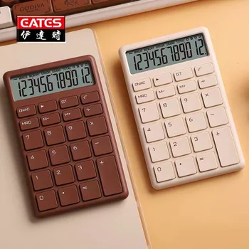 2023 Нов преносим калкулатор за плътен цвят Прост модерен сладък и малък офис студентски консумативи калкулатор подарък