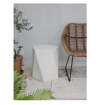 Design Art Мебели за всекидневна Проста модерна геометрична малка странична маса Ъглова маса за диван Маси за кафе с магнезиев оксид Mesas