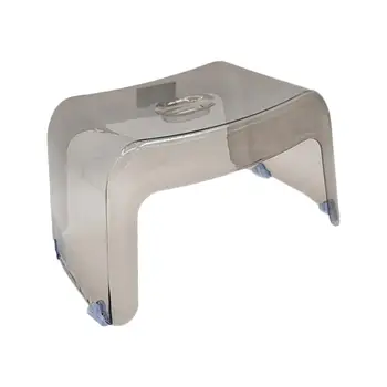 Акрилна стъпка табуретка за деца Прозрачен преносим душ стол Малък стабилен за Kithchen хол нощно шкафче баня възрастни