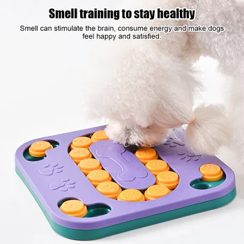 Куче пъзел играчки кученце пъзел играчка бавно захранващо устройство храна дозатор интерактивен домашен любимец играчка за IQ обучение умствено обогатяване голям умен