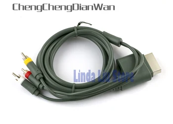 ChengChengDianWan 10pcs/lot за xbox360 xbox 360 позлатен композитен AV кабел с висока разделителна способност 3 RCA кабел оптичен кабел