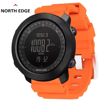 North Edge Мъжки спортни часовници Водоустойчив 50M цифров часовник мъже военен компас надморска височина барометър