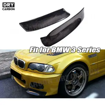 3D стил въглеродни влакна предни ip сплитери клапи престилка тапицерия за BMW 3 серия E46 M3 1999-2006 кола броня брадичката клапа Cupwings 