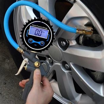Модернизиран манометър за гуми за автомобилни гуми манометър за камион автомобил мотоциклет подсветка LCD дисплей 3 стилове дропшип