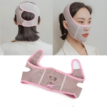 1PC 3D за многократна употреба дишаща красота жени против бръчки отслабване превръзка V Shaper пълно лице лифтинг спяща маска
