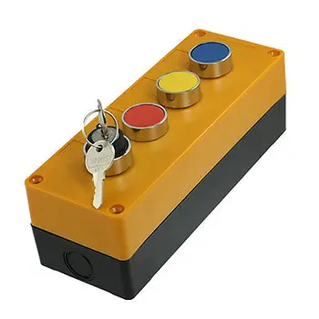 червен жълт син капачка моментен ключ заключване превключвател бутон станция AC 240V 400V