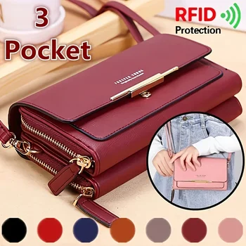 Roulens малка чанта за рамо за жени, чанти за мобилни телефони, държач за карти портфейл чанта и чанти