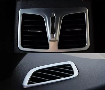 За Hyundai Sonata MK9 2015 2016 2017 ABS Pearl Chrome Интериор Климатик Vent Outlet Cover Trim Аксесоари за кола стикери