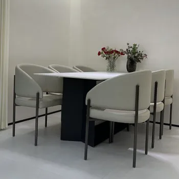 Луксозни офис столове за хранене Характеристика Дизайн Ергономичен салон Трапезни столове Открит дизайн Sillas Comedor Мебели за дома SR50DC