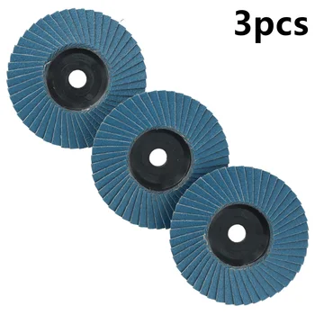 Електроинструмент шлифовъчно колело синьо DIY клапа дискове шлифовъчни дискове 120 # 3 инча трудно износващи метални шлифовъчни дискове