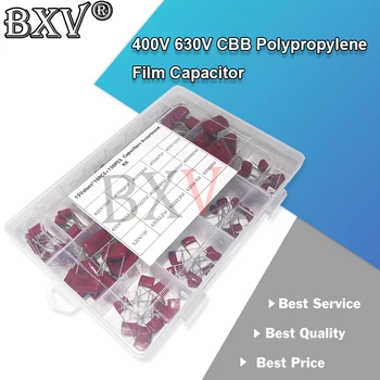 400V 630V CBB 150PCS/Set Полипропиленов филмов кондензатор 0nf-68nf CBB кондензатори Асортимент комплект