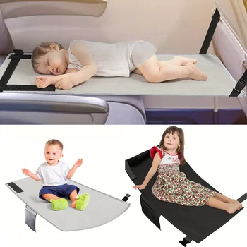Малко дете самолет седалка удължител преносим самолет крак хамак за деца самолет пътуване footrest бебе самолет подложка