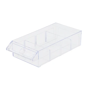 Удобна кутия за съхранение за хардуерни занаяти и шевни консумативи Трайни и сгъстени сини / сиви / жълти