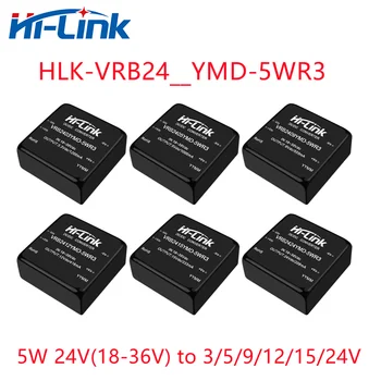 Hi-Link електрическа интегрална схема 5W 48 до 3/5/9/12/15/24V изход стъпка надолу DC DC превключващ захранващ модул URB4805/12/15YMD-5WR3