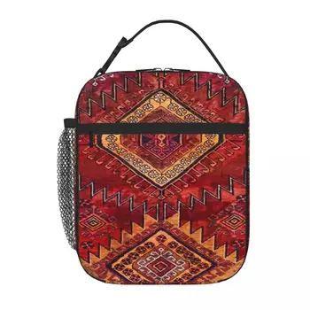 N200-берберски-мароканско-наследство-ориенталски-традиционен-марокански стил-щампи Обяд мъкна обяд кутии Lunchbox чанта термичен хладилник чанта