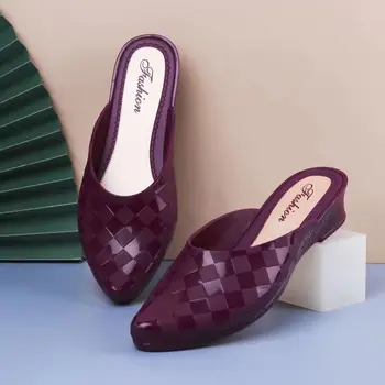 2023 Нови дамски летни Baotou клинове чехли мека подметка без хлъзгане посочи универсален половин чехли безплатна доставка Мързеливи сандали