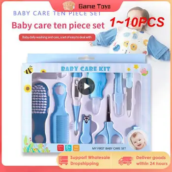 1 ~ 10PCS 8-Set новородено бебе деца нокти коса здраве термометър оформяне четка комплект грижи бебе Essentials новородено материал