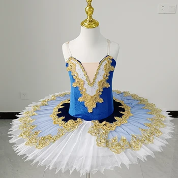 Blue Ballet Dance Costumes For Fairy Sleeping Beauty Dress Professional Ballet Tutu Competition Dance Clothes Ballet Wear