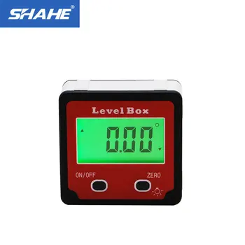 SHAHE магнитен цифров инклинометър ниво кутия габарит ъгъл метър търсач транспортир ниво измервателни уреди