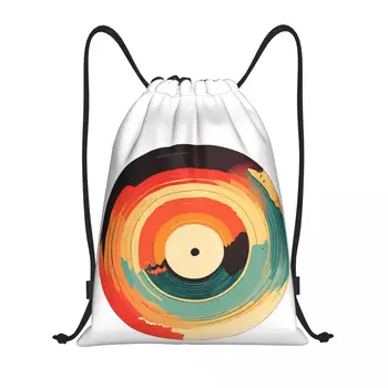 Vinyl LP Music Record Sunset 28 Backpack Funny Sarcastic Blanket roll Drawstring Bags Gym Bag Graphic Cosy